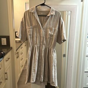 Beige Abercrombie Dress